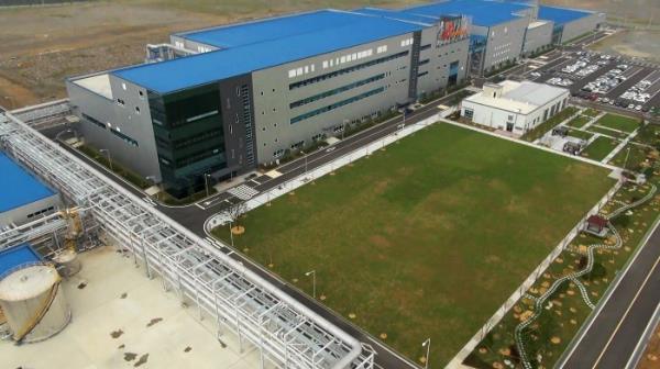 SK　On's　battery　cell　manufacturing　facility　in　Seosan,　South　Chungcheong　Province